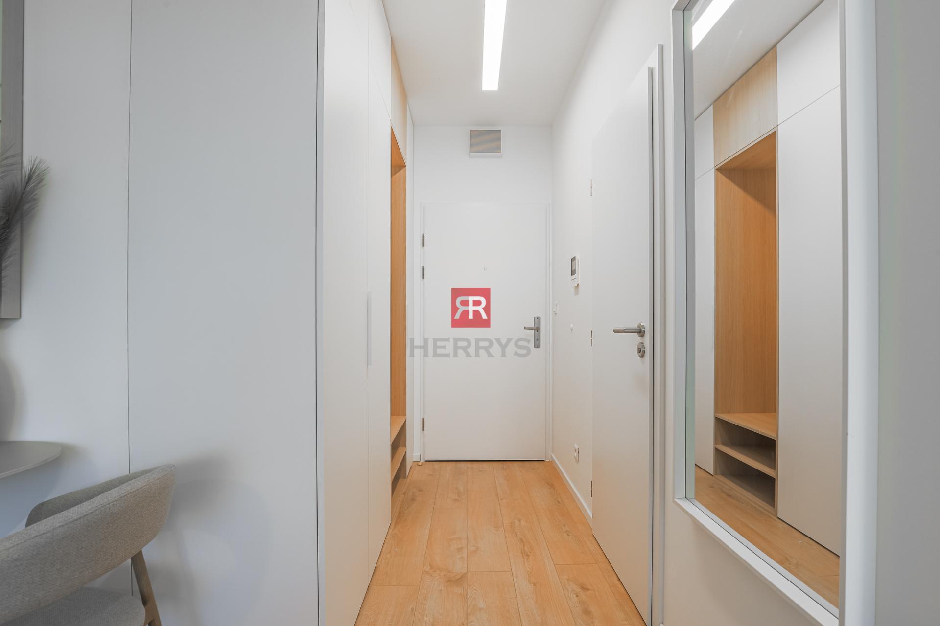 HERRYS - Never-occupied 1-bdr apartment for rent in the Agáty project, featuring parking and a swimming pool
