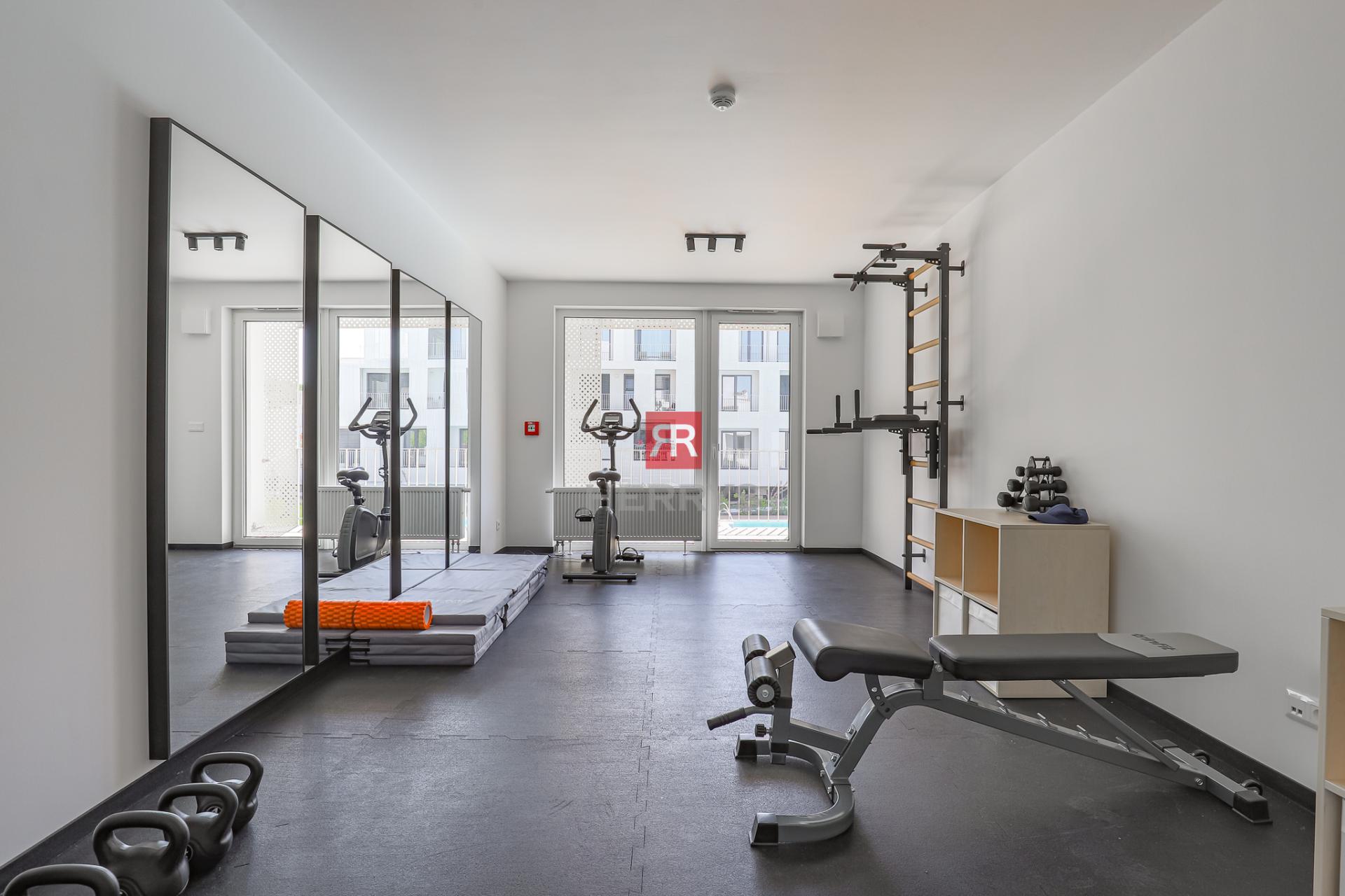 HERRYS - Never-occupied 1-bdr apartment for rent in the Agáty project, featuring parking and a swimming pool