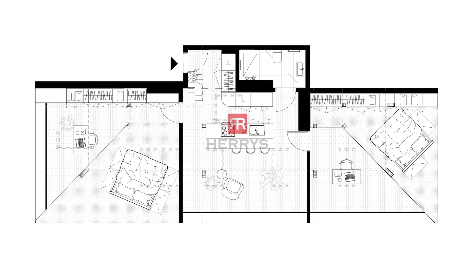 HERRYS - Na predaj výnimočný 3-izbový podkrovný byt centre Bratislavy na Palárikovej ulici
