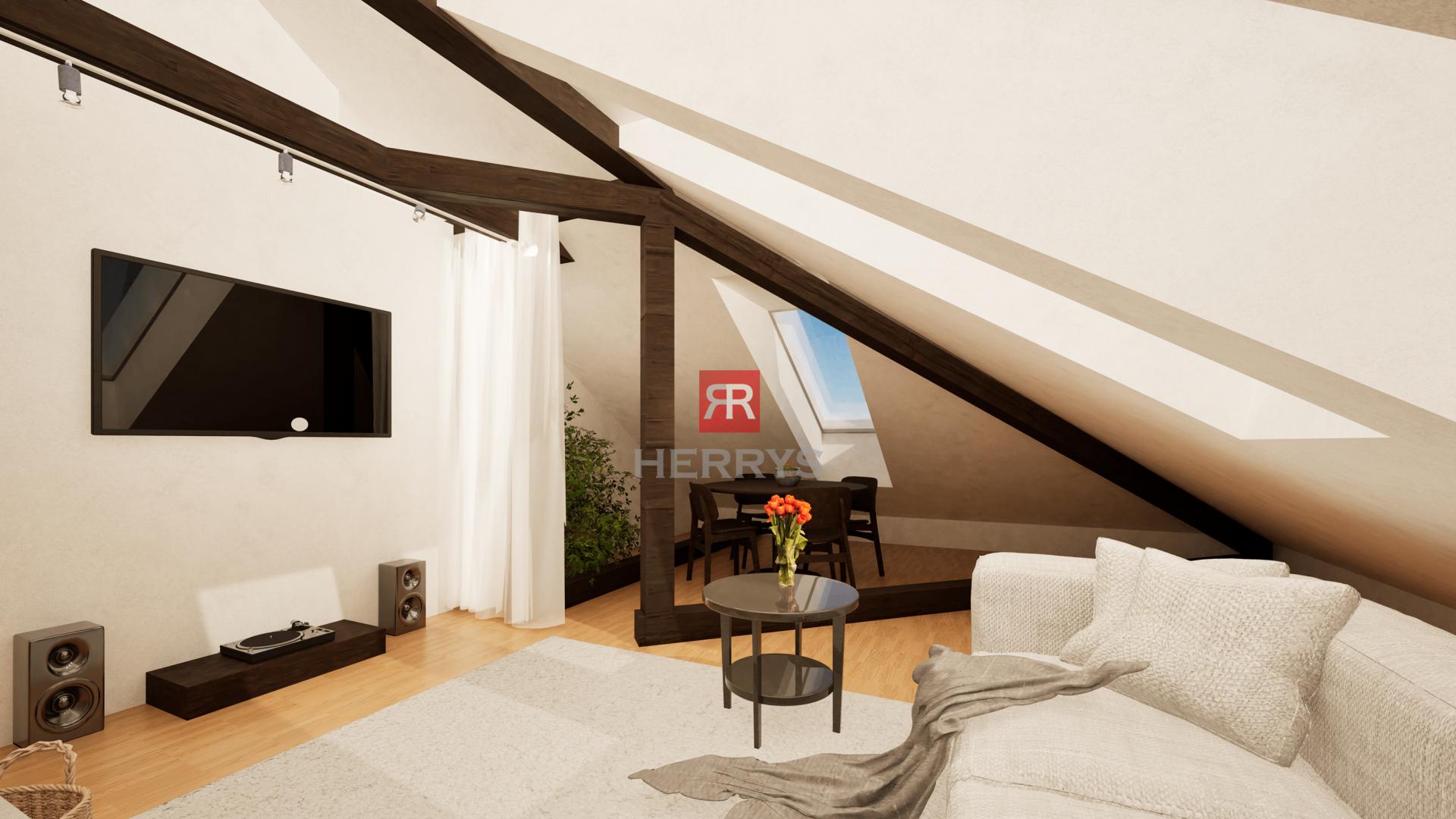 HERRYS - Exceptional 3-bedroom loft apartment for sale in the center of Bratislava on Palárikova&nbsp;