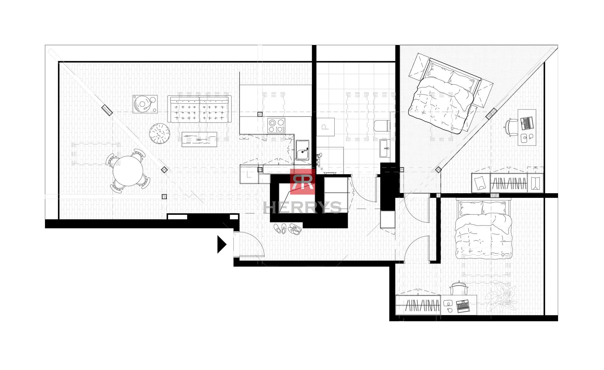 HERRYS - Exceptional 3-bedroom loft apartment for sale in the center of Bratislava on Palárikova&nbsp;