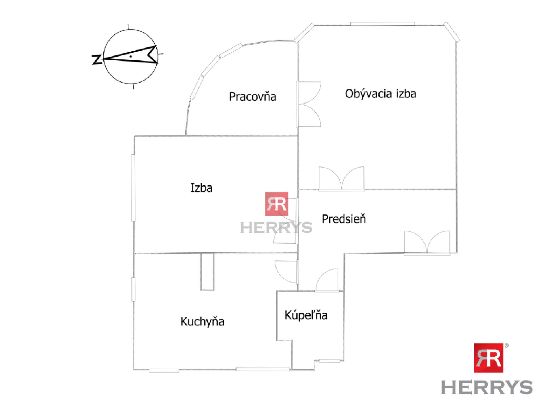 HERRYS - Na predaj charizmatický 2,5-izbový byt s vysokými stropmi na Hlbokej ceste
