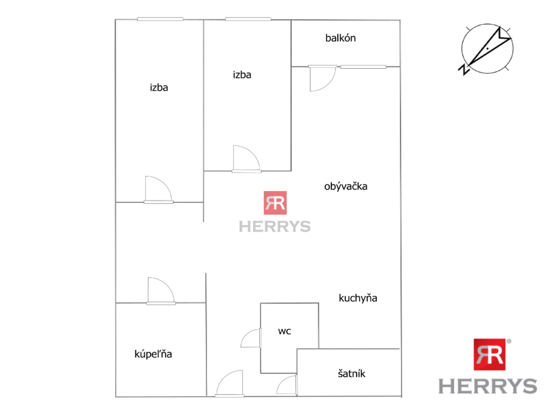 HERRYS - Na predaj 3-izbový byt na Kazanskej ulici&nbsp;