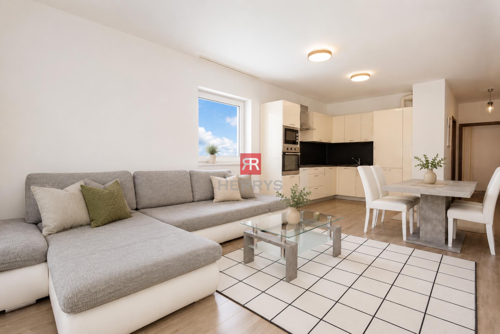 HERRYS - Na predaj svetlý 3 izbový byt s balkónom a parkovacím státím v novostavbe BORY