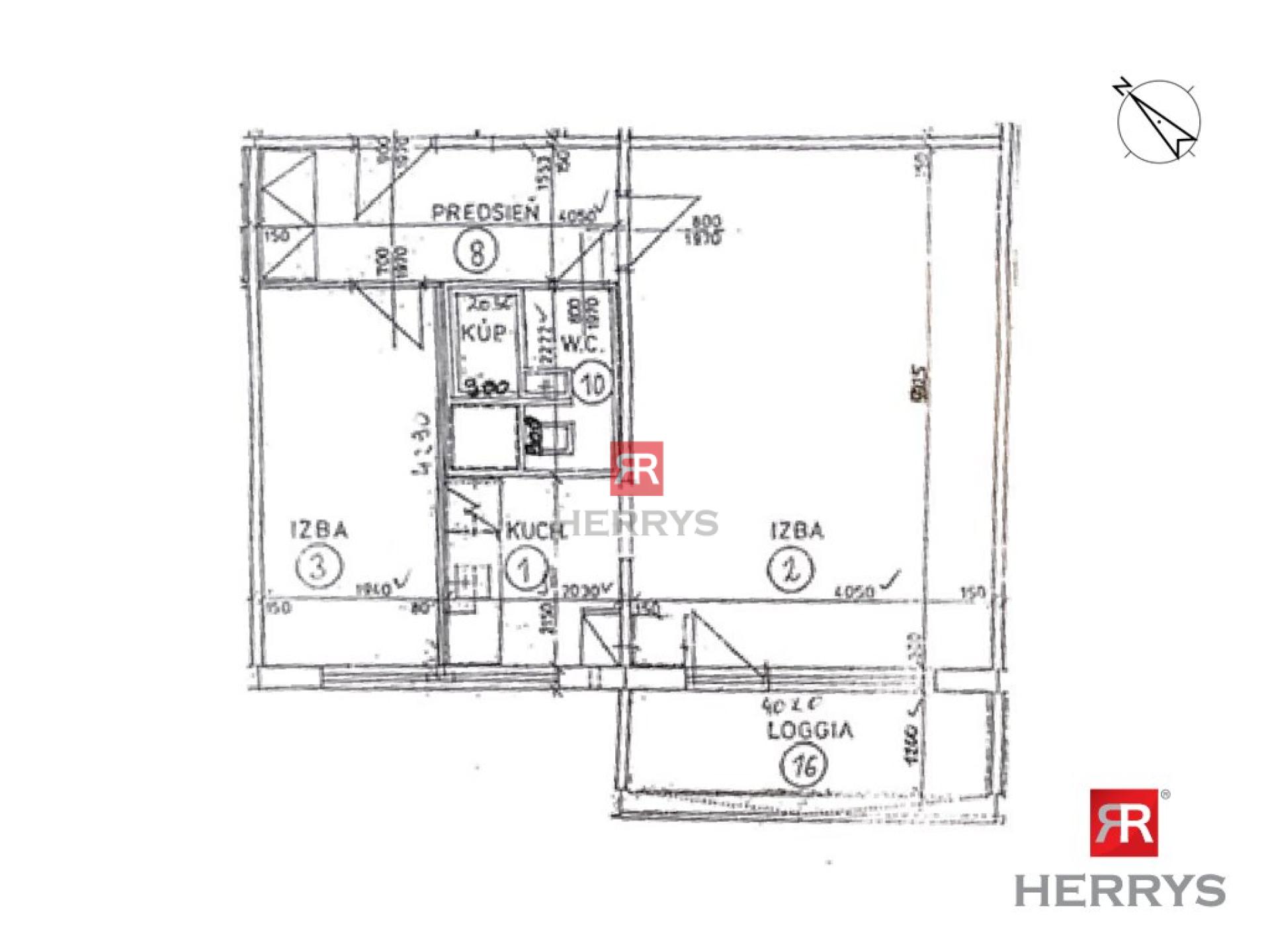 HERRYS - Na predaj 2-izbový byt s&nbsp;priestrannou lodžiou v obľúbenej lokalite Nivy - Ružová dolina
