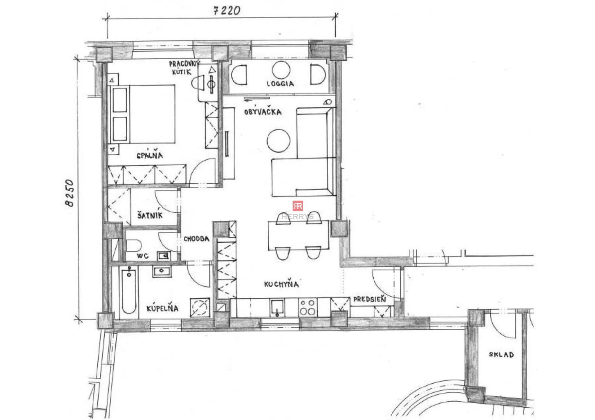 HERRYS - For rent 2 bedroom apartment in Bezručova with a possibility of a charging parking place