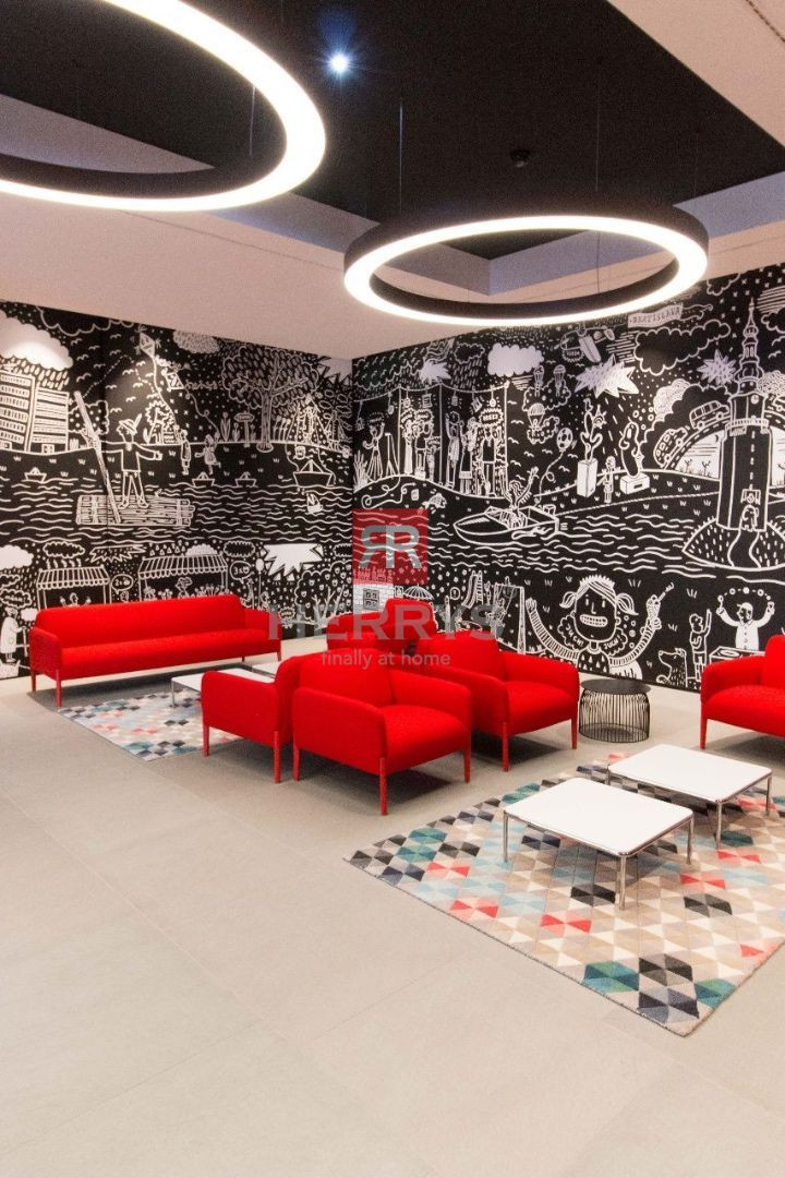 HERRYS - For rent 3-room furnished apartment with a balcony in Panorama City with a view of the Danube